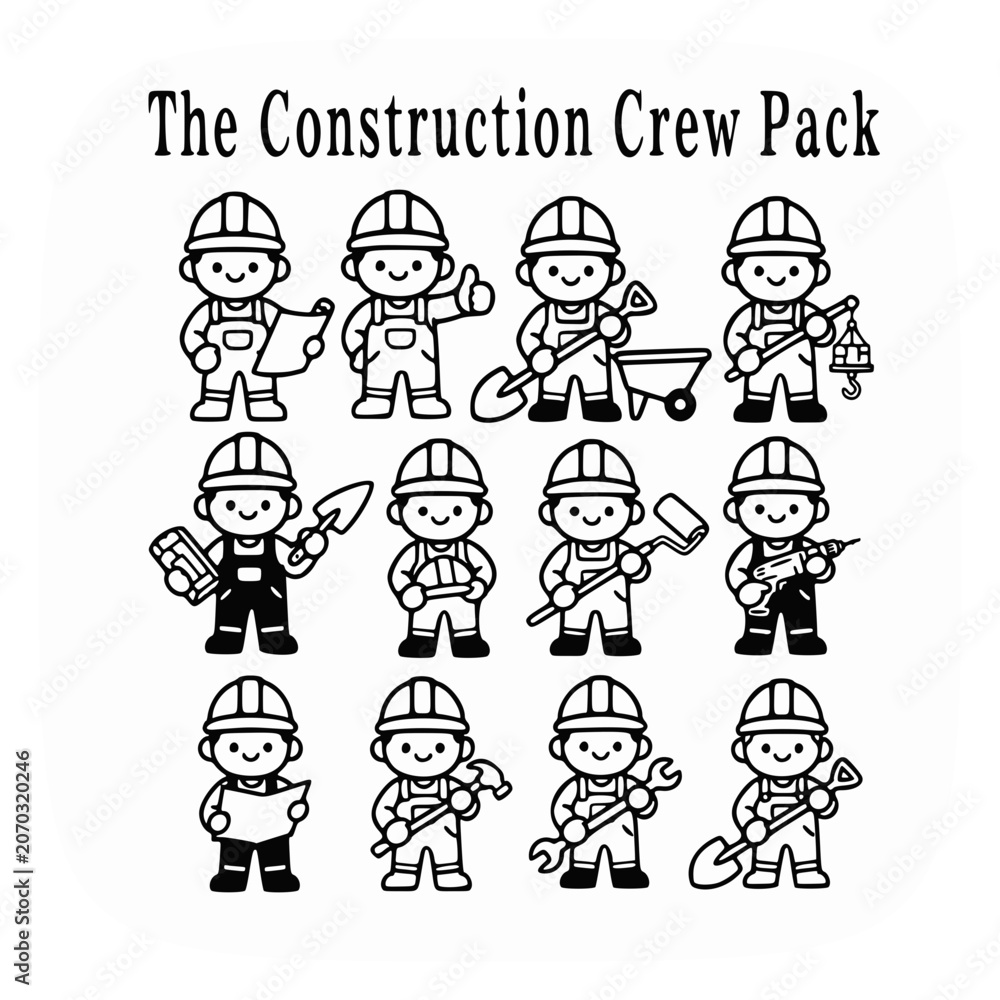 Fototapeta premium The Construction Crew Pack