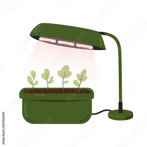 Indoor LED Grow Light for Seedlings and Home Plant Cultivation