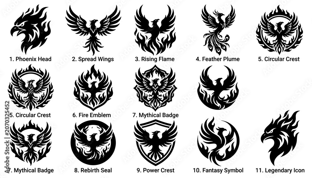 Obraz premium Eagle Bird Animal Logo and Emblem Vector Collection