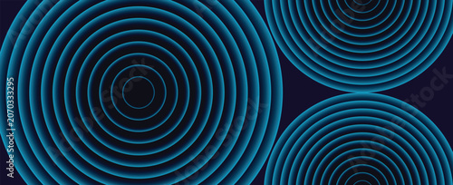 Abstract blue circle background. Vector illustration design for presentations, banners, covers, web, flyers, cards, slides and business cards,vector