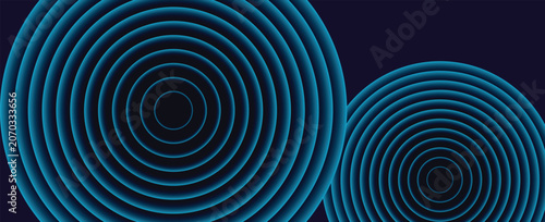 Abstract blue circle background. Vector illustration design for presentations, banners, covers, web, flyers, cards, slides and business cards,vector