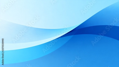 Abstract Blue Wave Background with Soft Gradient