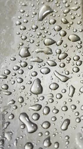 Reflective Chrome and Crystalline Water Droplets: A Study in Texture