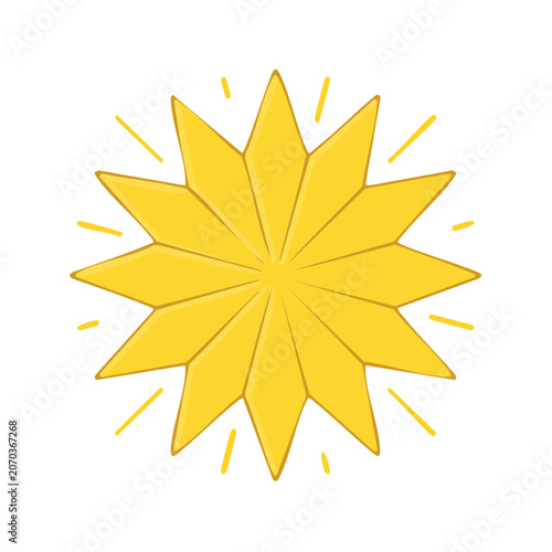 Yellow starburst vector illustration