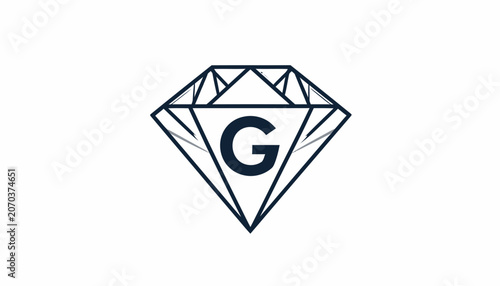 Diamond Logo With Letter G.