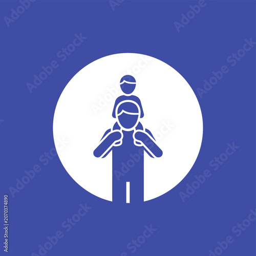 Family Support System Icon Graphic.
