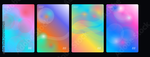 Vibrant, colorful backgrounds, abstract gradients, neon textures, 4k patterns