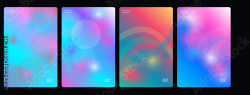 Abstract colorful backgrounds, vibrant gradient textures, 4k wallpapers, mobile screens