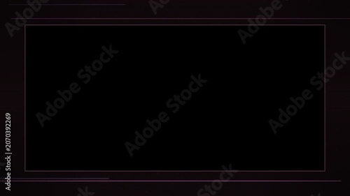 VHS tracking error 80s vintage frame overlay animation with color distortion