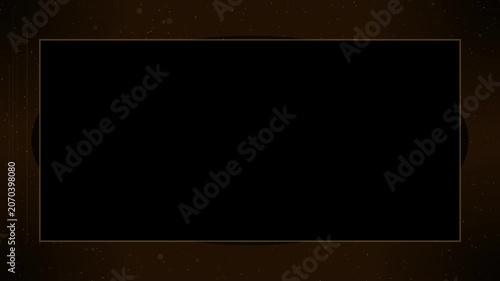 Sepia silent era vintage film frame overlay animation with damage and vignette