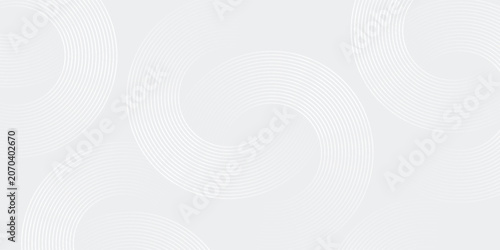 Foto Abstract white glowing geometric lines on gray background