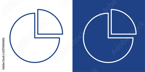 Принти на полотні Probability Blue And White Icon Style Collection