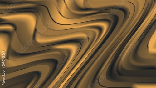 Video Background Luxurious Bronze Gold Metallic Oil Current Wavy Line Loopable Filler Overlay Broadcast