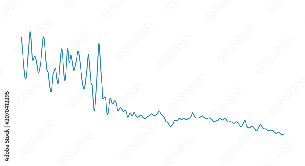 Obraz premium market graph line trend showing financial data analysis for economic reports and business statistics chart