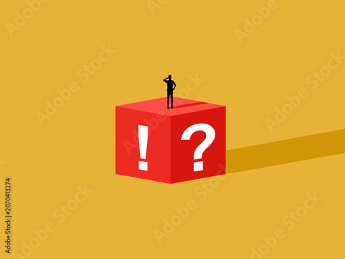 Bilde på lerret Business people have to make decisions on many questionable issues