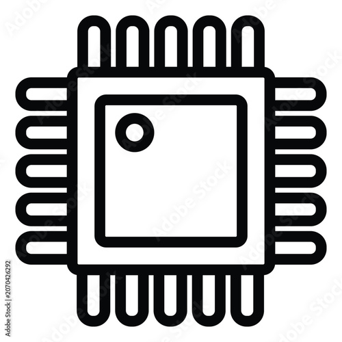 Central Processing Unit CPU Icon