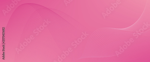 Pink abstract flow lines background design. White pink soft light gradient cloud in pastel color background.