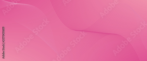 Pink abstract flow lines background design. White pink soft light gradient cloud in pastel color background.