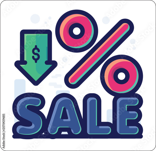 Vector of sale tag, discount labels, and promotional badges