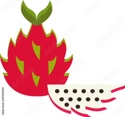 fruits icons in line design