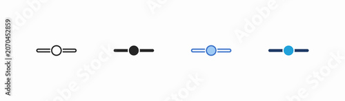 Fotografie Set of slider icon collection in multiple style