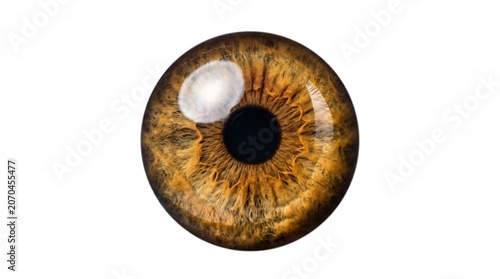 Macro view of a brown human eye iris