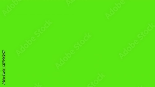 2d animation smoke explosion on green screen background