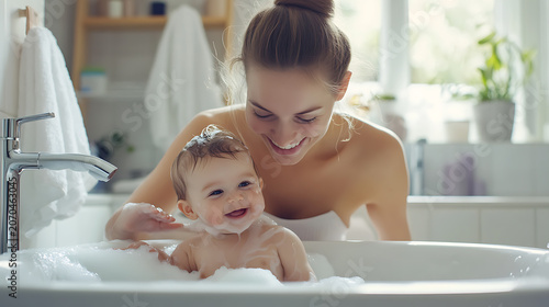 Happy child learning and growing, pure and heartwarming moment