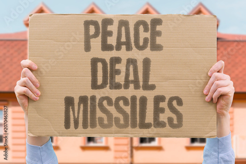 Картината върху платно "Peace deal missiles" Agreement coexists with retained military capacity