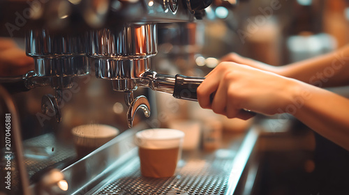 Coffee production industry, roasting and processing beans