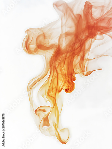 Flying sparks, glowing embers, fire particles