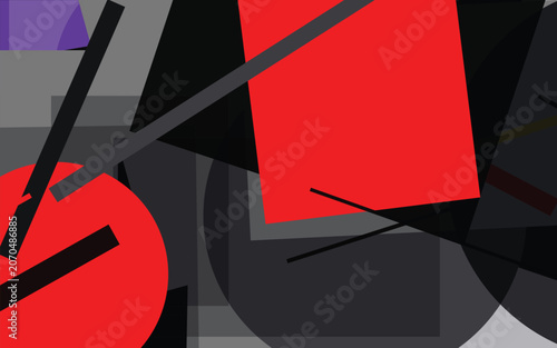 Foto Constructivist Avant Garde Geometric Abstract Pattern