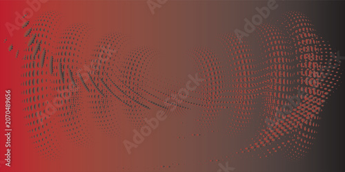 Fotografie Red abstract background with halftone for backdrop or presentation