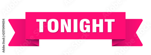 Fotografie tonight ribbon isolated on transparent background. tonight ribbon