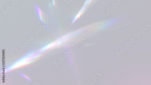 Glass spectrum rainbow illumination with radiant prism crystal highlights and glowing optical reflections.