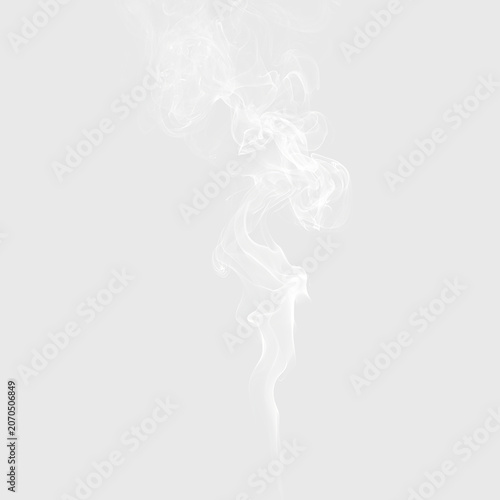 Transparent Smoke Trail Isolated On Dark Background