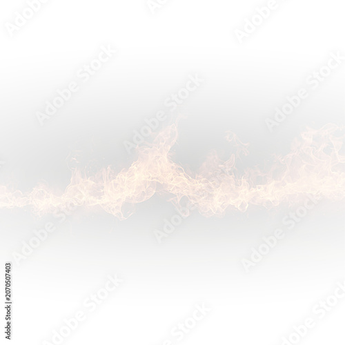 Realistic Fire Flames With Hot Orange Glow