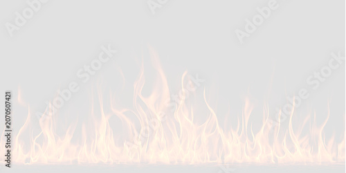 Fotografie Realistic fire flames with bright glowing heat sparks and smoke creating intense