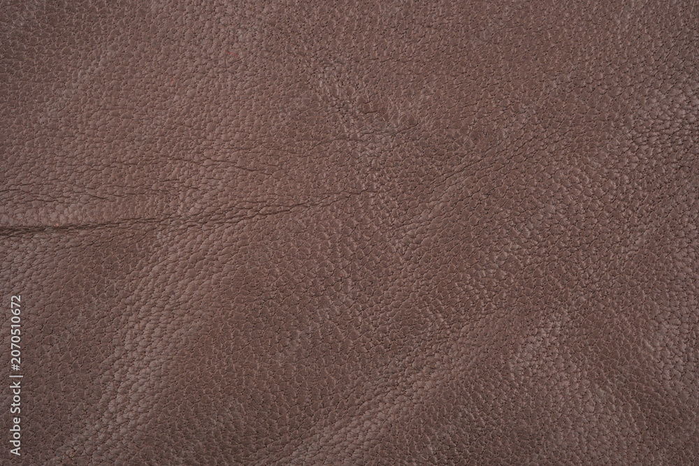 Fototapeta premium Brown textured leather material with fine grain pattern