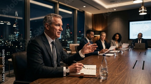 Senior Executive Leading Strategic Discussion