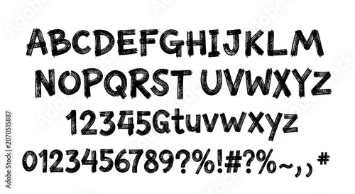 Alphabet and numeric characters in clean sans serif font style.