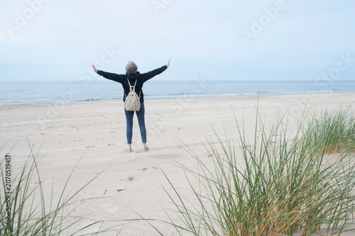 kobieta na plaży