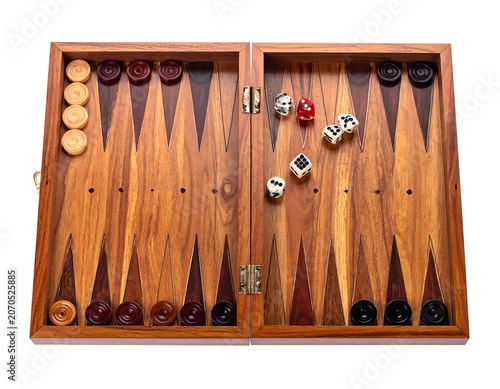 Backgammon Game Setup. (1)