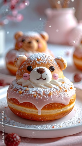 Bear Doughnut Sweet Treat.