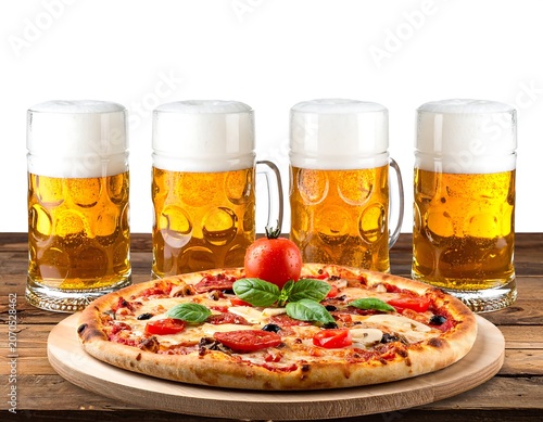 Beer  Pizza Party.