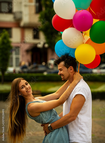 Playful Couple Moment.