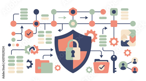 Distributed Cybersecurity Governance and Enterprise Hybrid Network Protection Infrastructure Concept