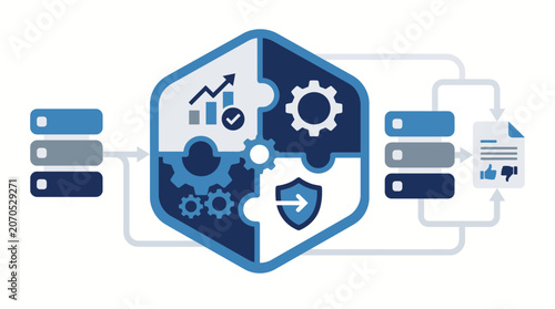 IT Compliance Audit Governance and Enterprise Risk Management Infrastructure Concept