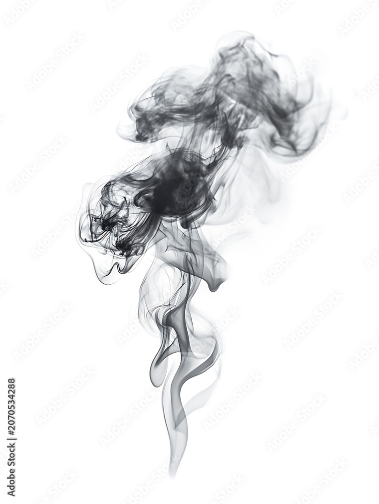 Fototapeta premium Flying sparks, glowing embers, fire particles