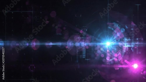 Vibrant Light Beam Effects Sequence Animation.